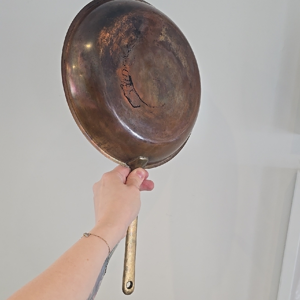 Vintage SWISS Copper Spring Culinox Frying Pan